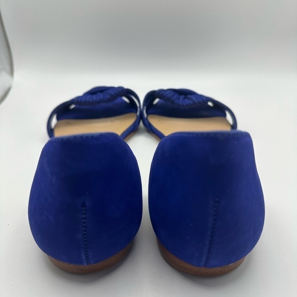 Loeffler Randall Women’s Luella Mignon Knotted Flats Sz 8.5 Electric Purple Blue - Picture 4 of 6